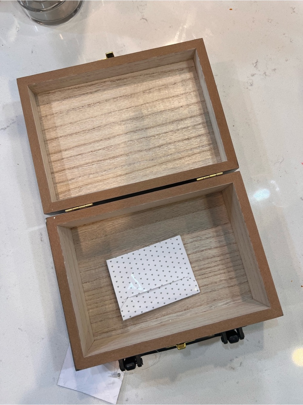 Wooden Keepsake Box - Natural Brown